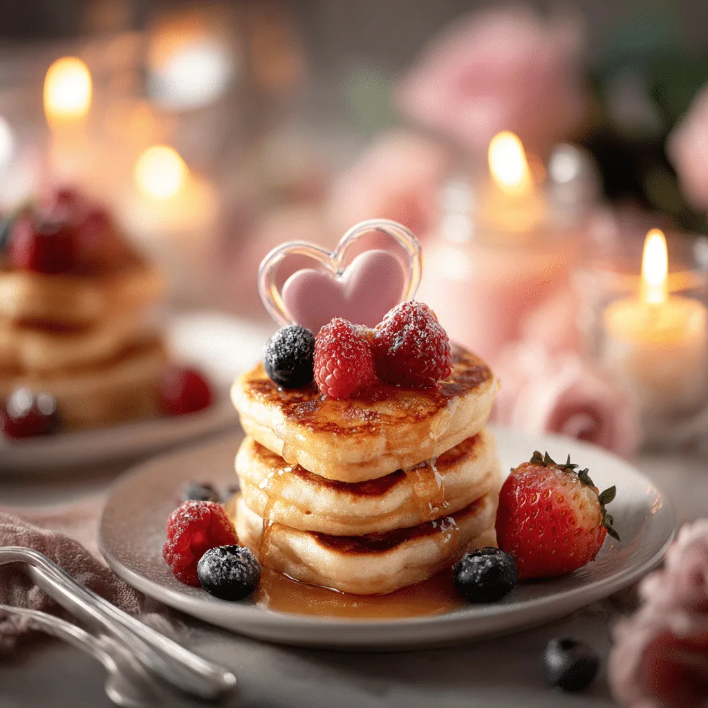 Valentine’s Day Mini Pancake Stacks Recipe