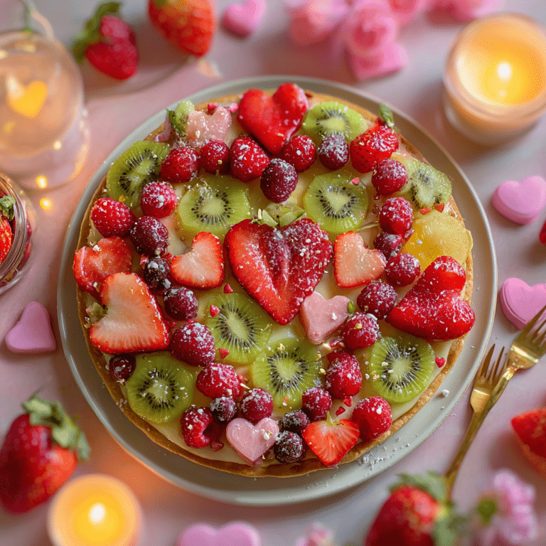 Valentine’s Day Fruit Pizza Recipe