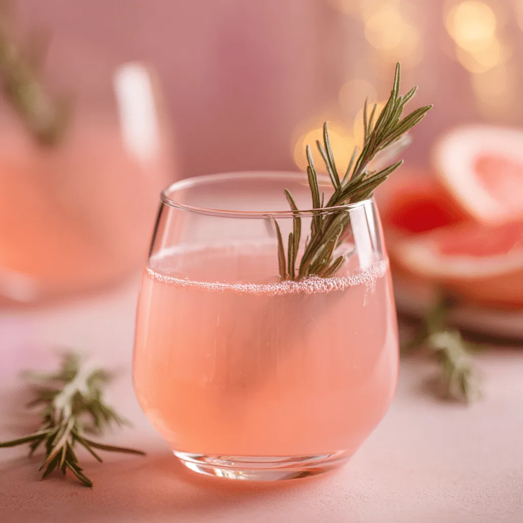 Grapefruit Rosemary Spritzer Recipe
