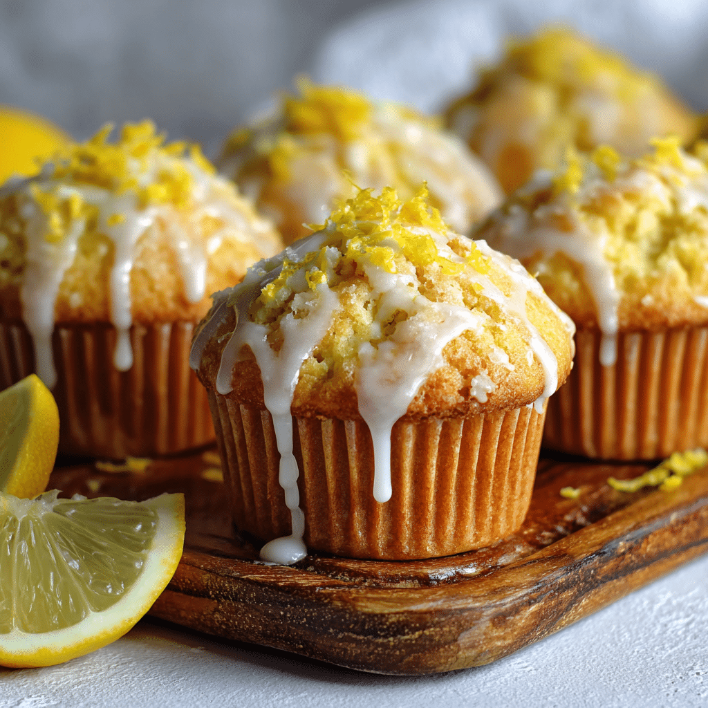 Vegan Lemon Drizzle Muffins Recipe - Recipe Image