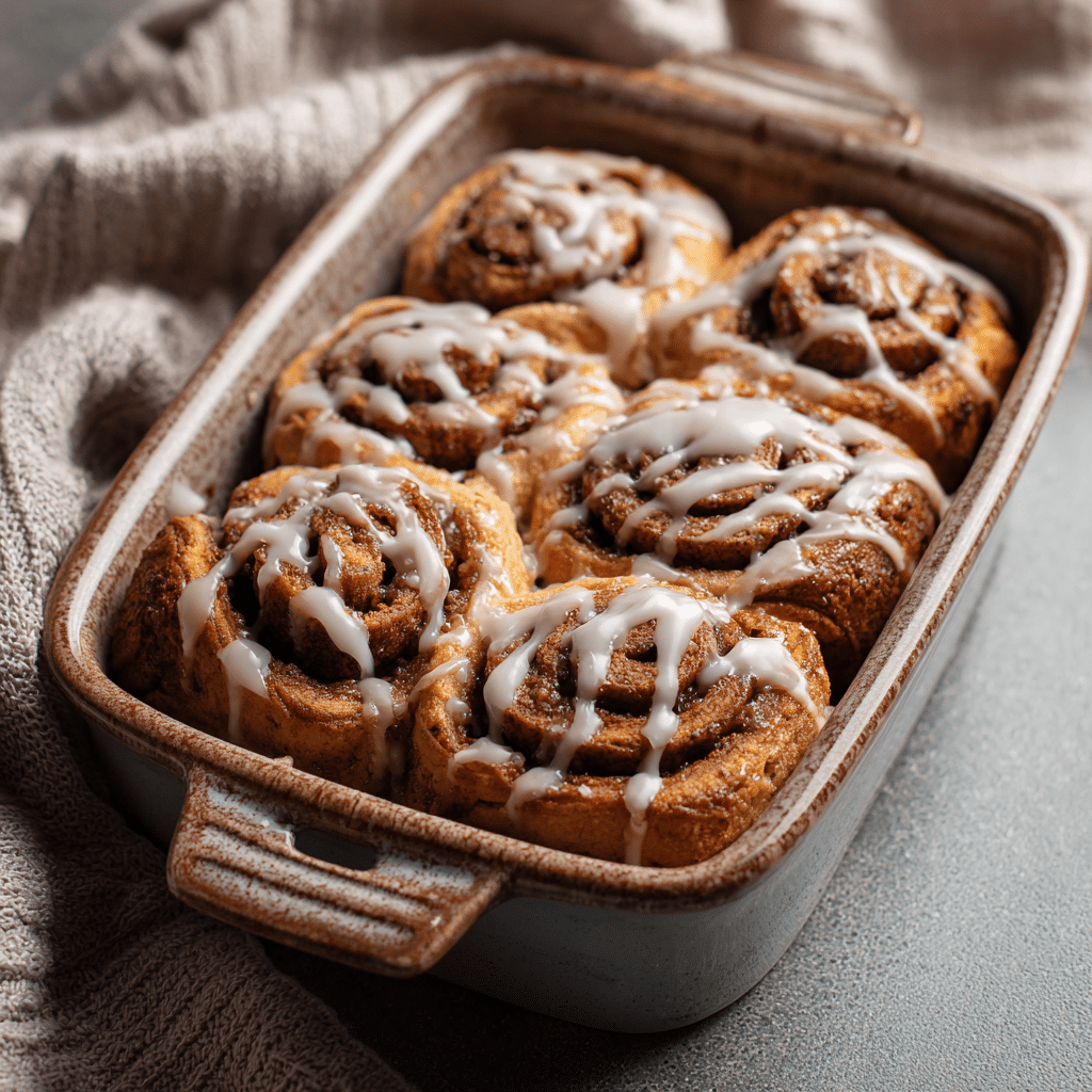 Vegan Gingerbread Cinnamon Rolls Recipe - Recipe Image