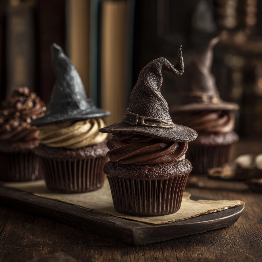 Harry Potter Sorting Hat Cupcakes Recipe - Recipe Image