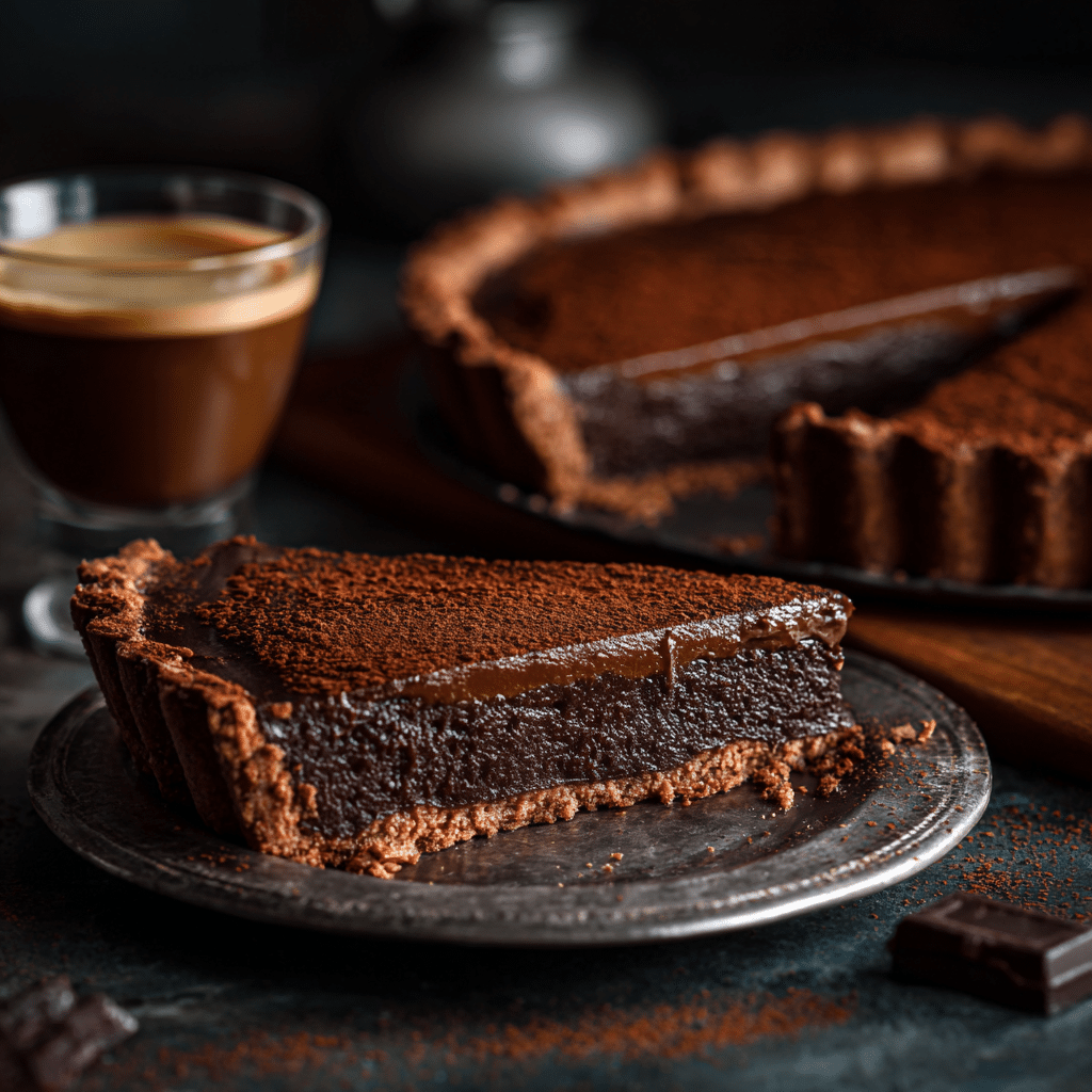 Vegan Chocolate Espresso Pie Recipe - Recipe Image
