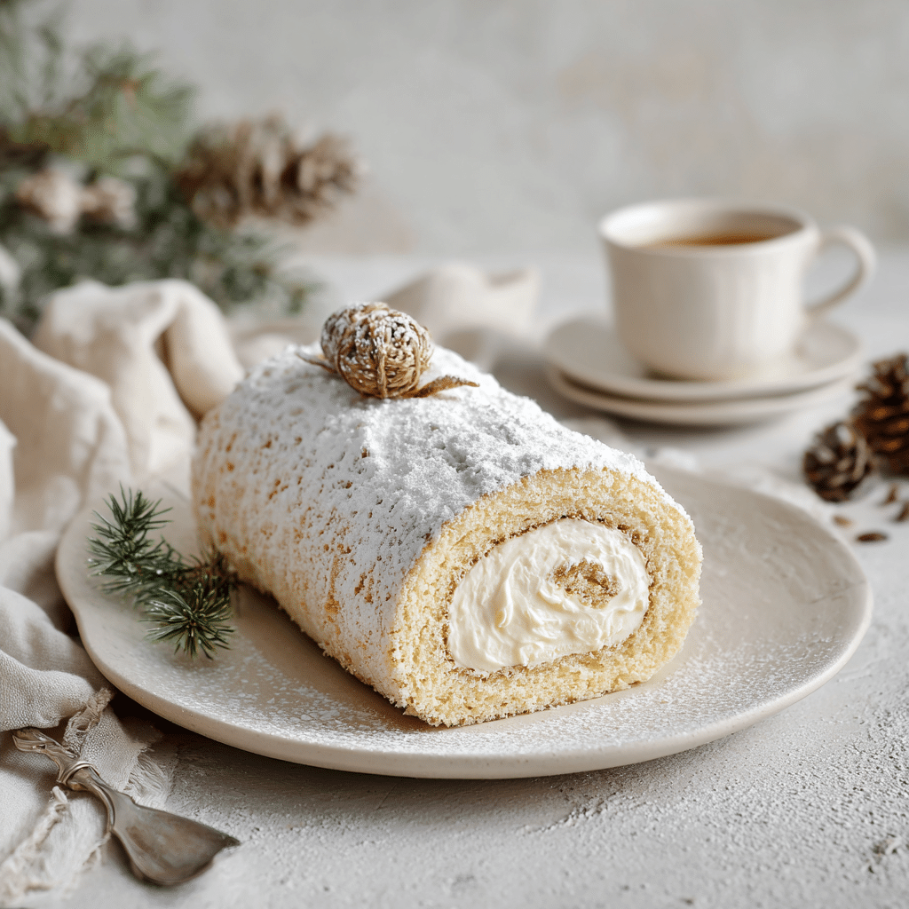 Delight in This 5-Star Vanilla Yule Log Recipe - Recipe Image