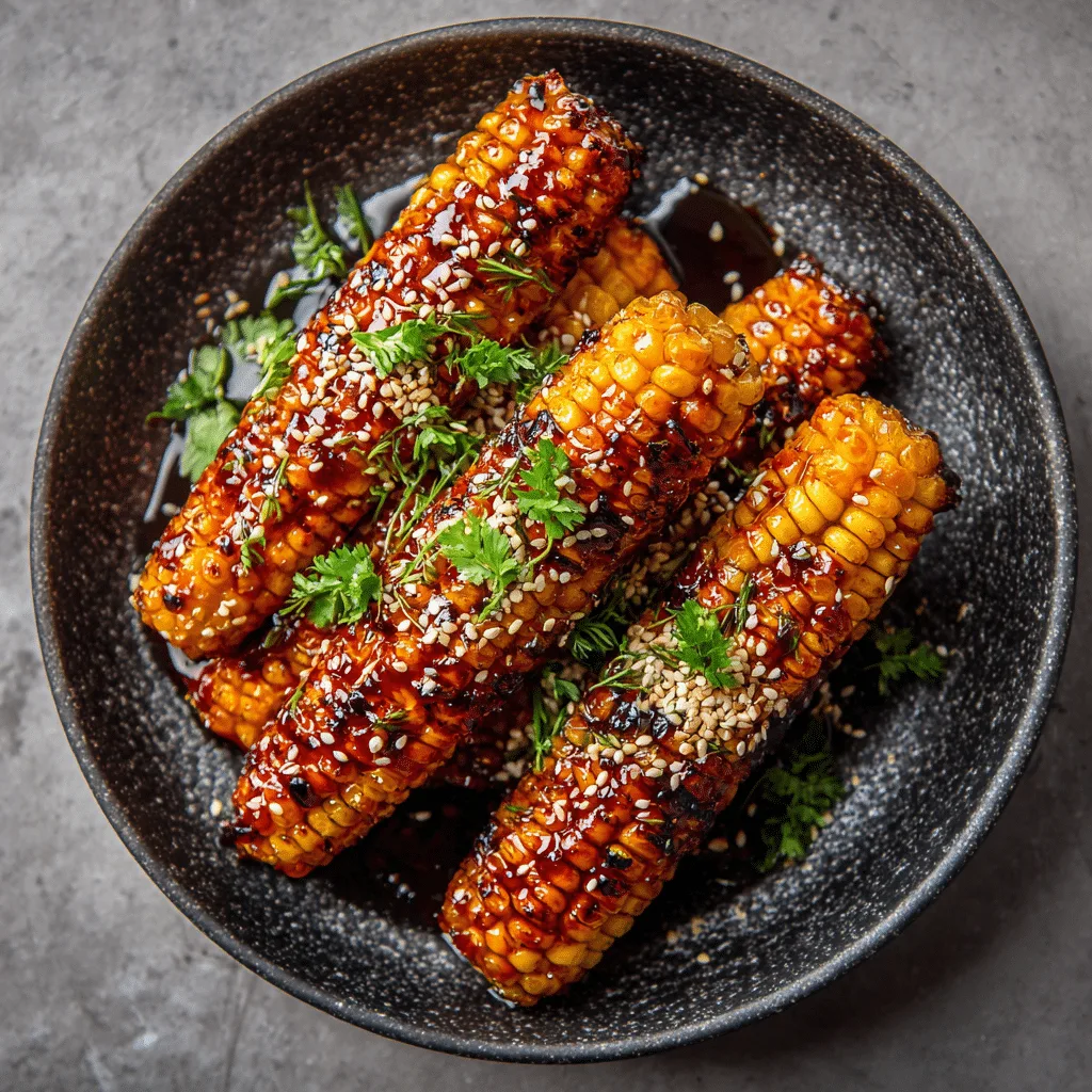 Gochujang Honey Butter Corn Ribs Recipe - Recipe Image