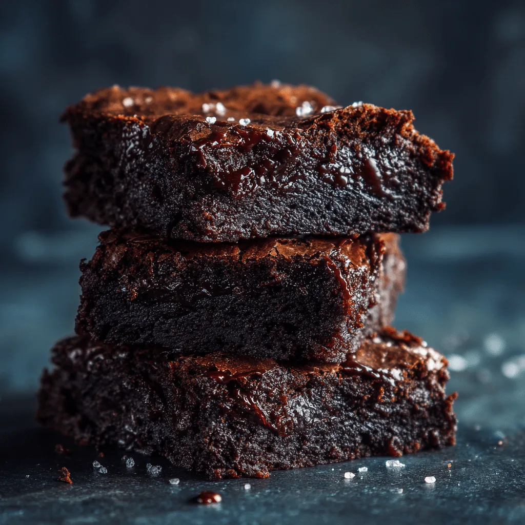 Black Garlic Chocolate Brownies Recipe - Recipe Image