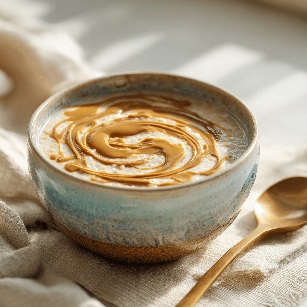 Creamy Peanut Butter Rice Porridge Recipe - Recipe Image