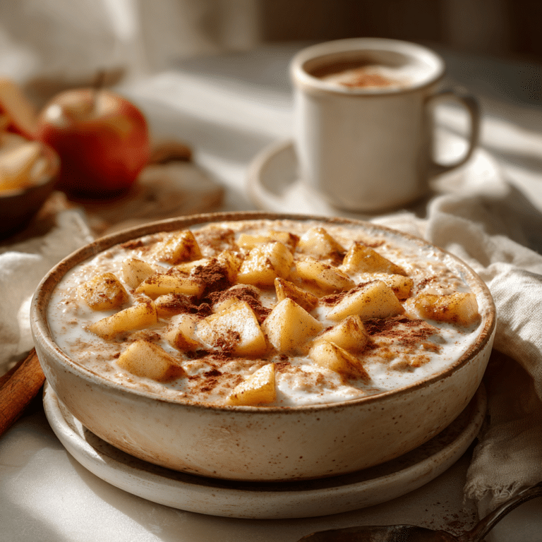 Creamy Apple Cinnamon Oat Custard Recipe