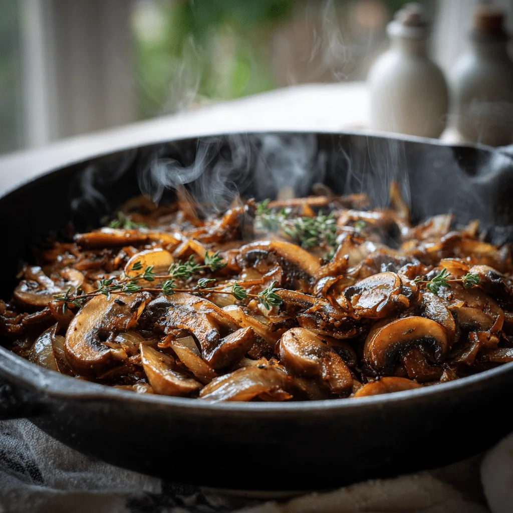 Savory Mushroom Onion Breakfast Sauté Recipe - Recipe Image