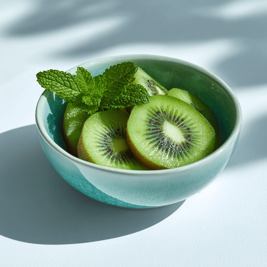 Fresh Kiwi Mint Morning Bowl Recipe - Recipe Image