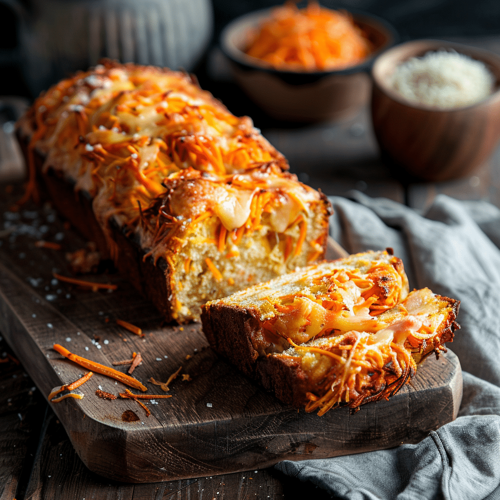 Savory Carrot & Cheese Breakfast Loaf Recipe - Recipe Image
