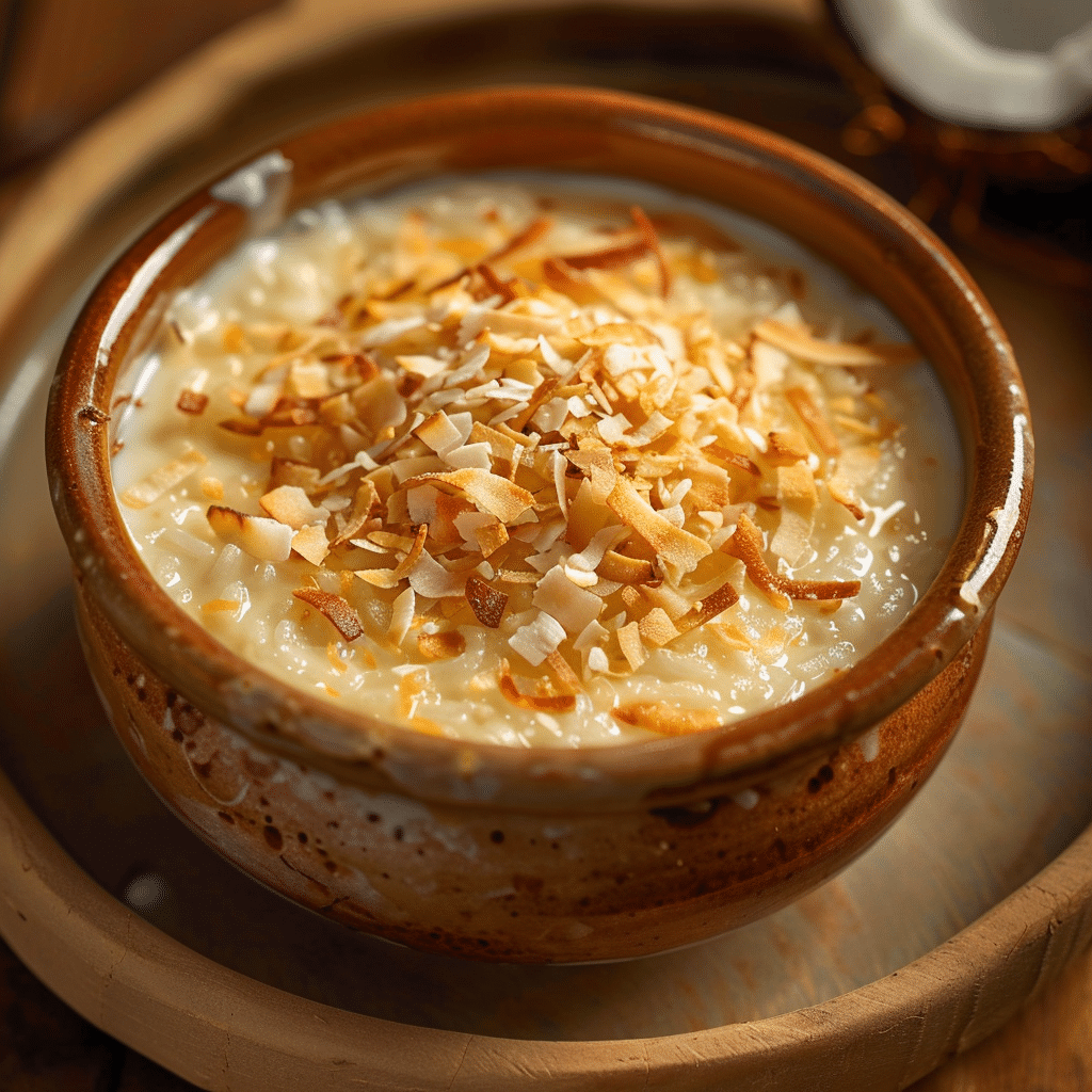 Creamy Coconut Rice Breakfast Custard Recipe - Recipe Image
