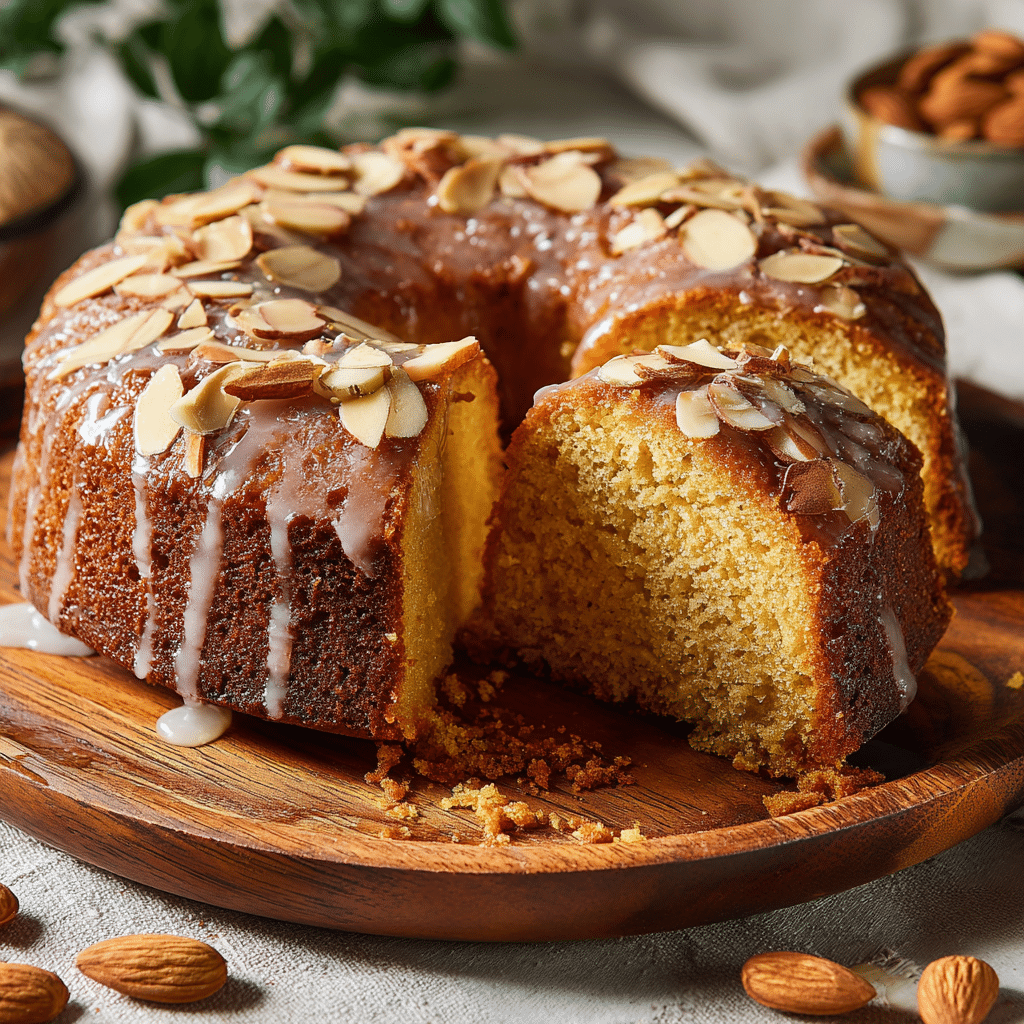 Honey Almond Cake Recipe - Recipe Image