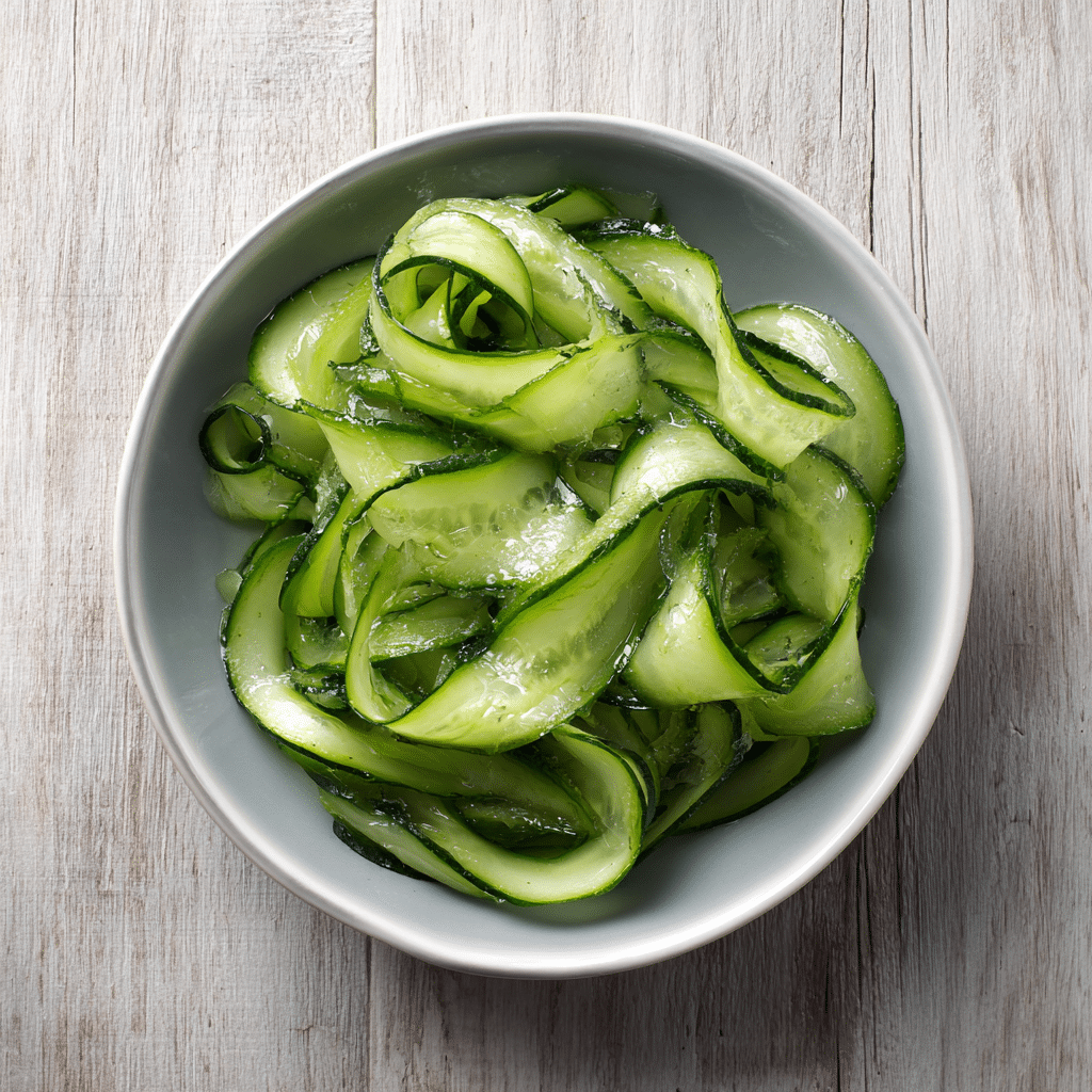 Simple Cucumber Ribbon Salad Recipe - Recipe Image
