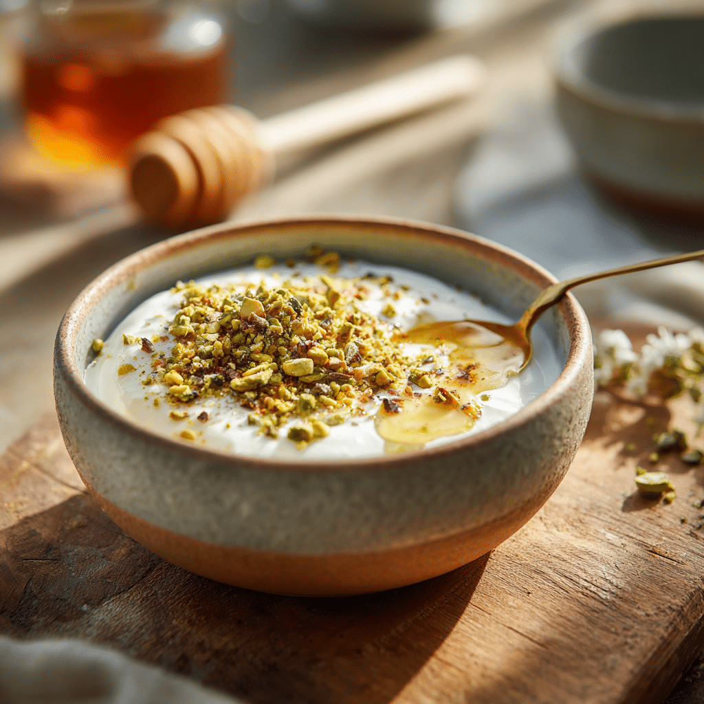 Simple Pistachio Yogurt Bowl Recipe - Recipe Image