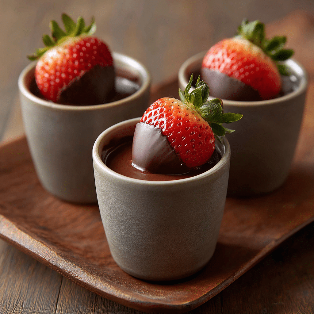 Simple Strawberry Chocolate Cups Recipe - Recipe Image