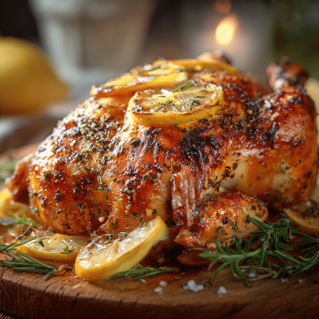 Simple Lemon Herb Roast Chicken Recipe - Recipe Image