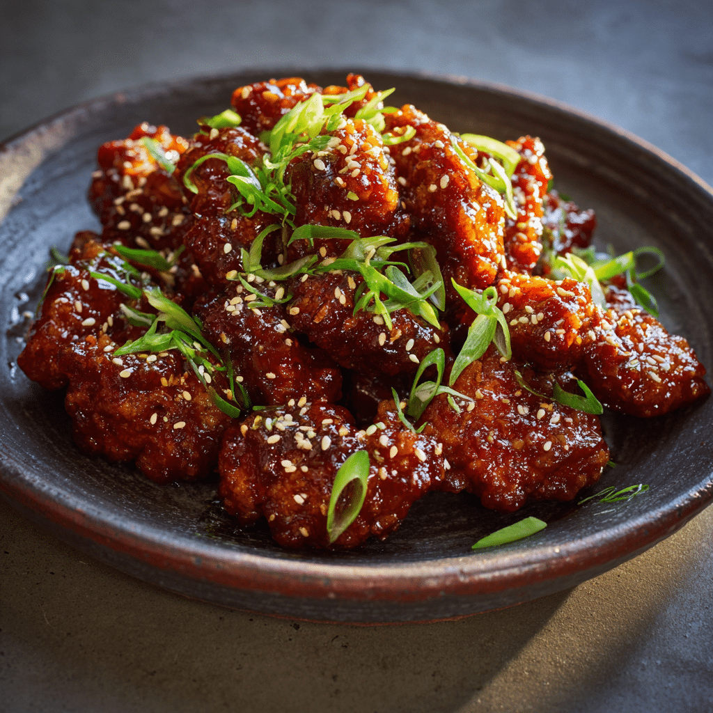 Simple Korean-Style Sticky Chicken Recipe - Recipe Image