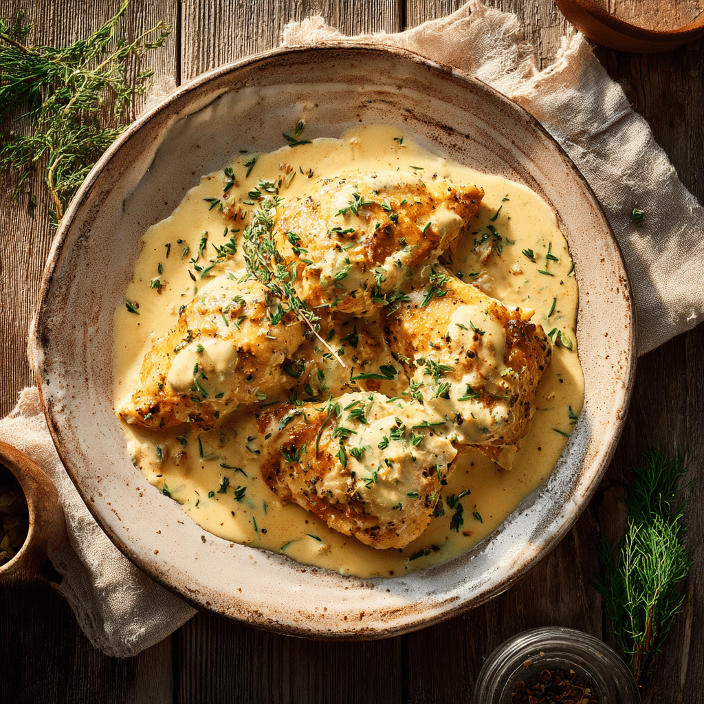 Simple Creamy Dijon Chicken Recipe - Recipe Image