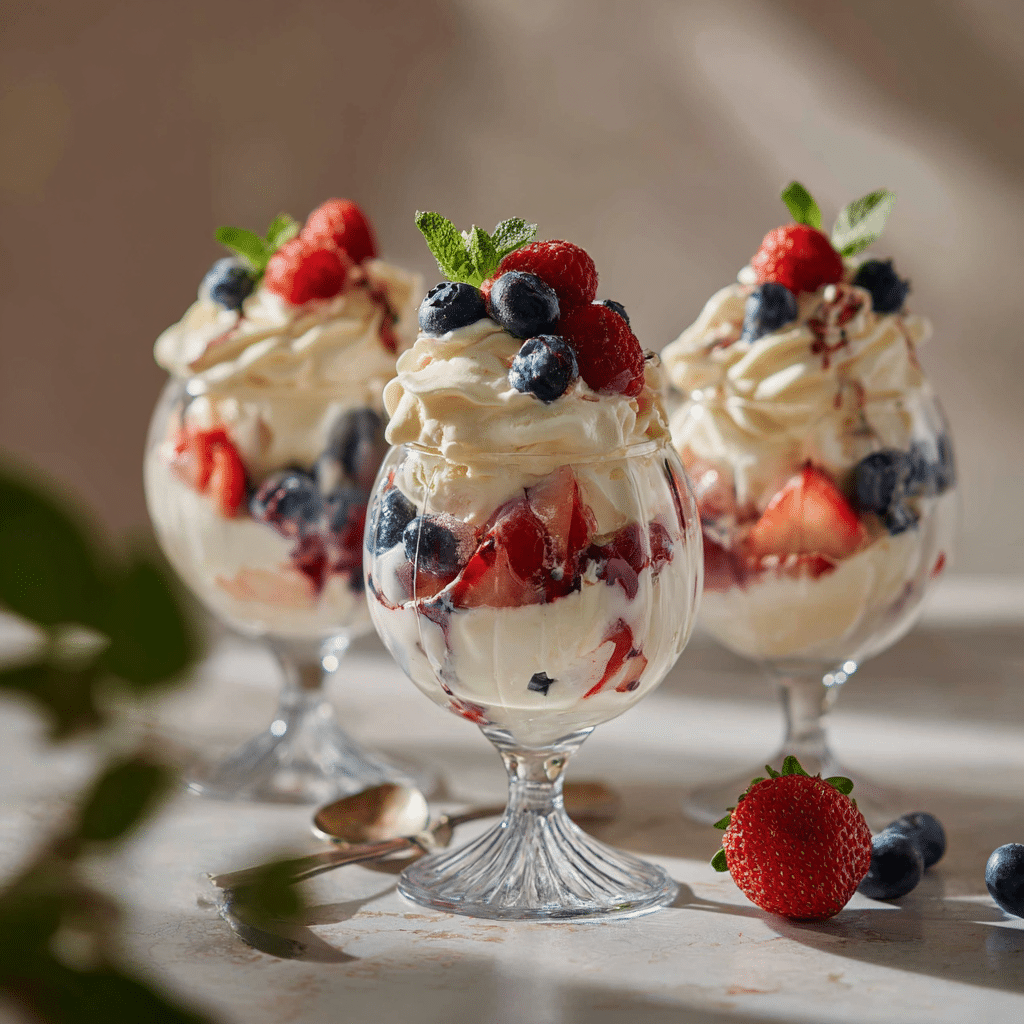 Vanilla Berry Soft Cream Recipe - Recipe Image