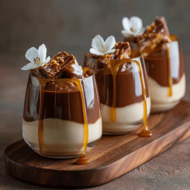 Chocolate Caramel Cream Glasses Recipe