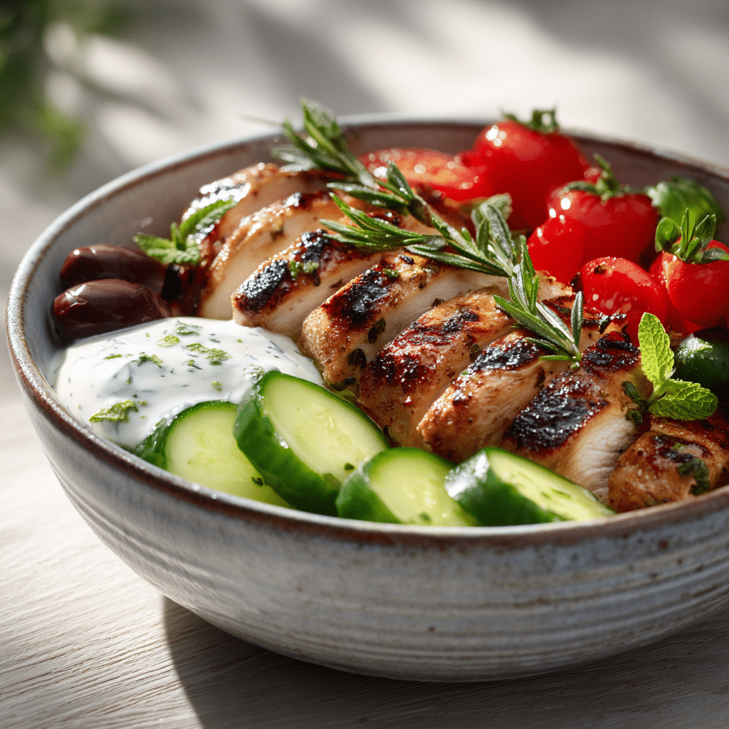 Mediterranean Chicken Bowl Recipe - Recipe Image