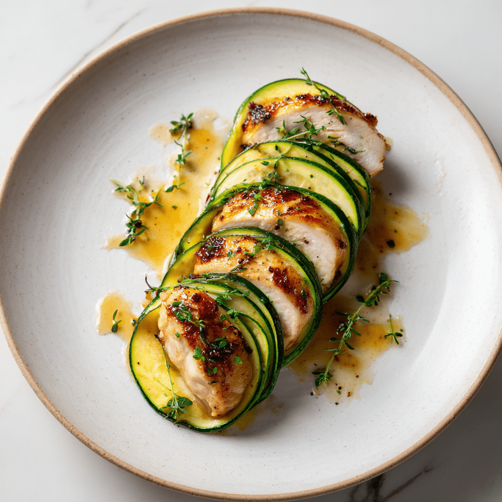Air Fryer Zucchini-Wrapped Chicken Recipe - Recipe Image