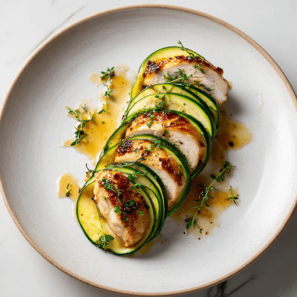Air Fryer Zucchini-Wrapped Chicken Recipe - Recipe Image