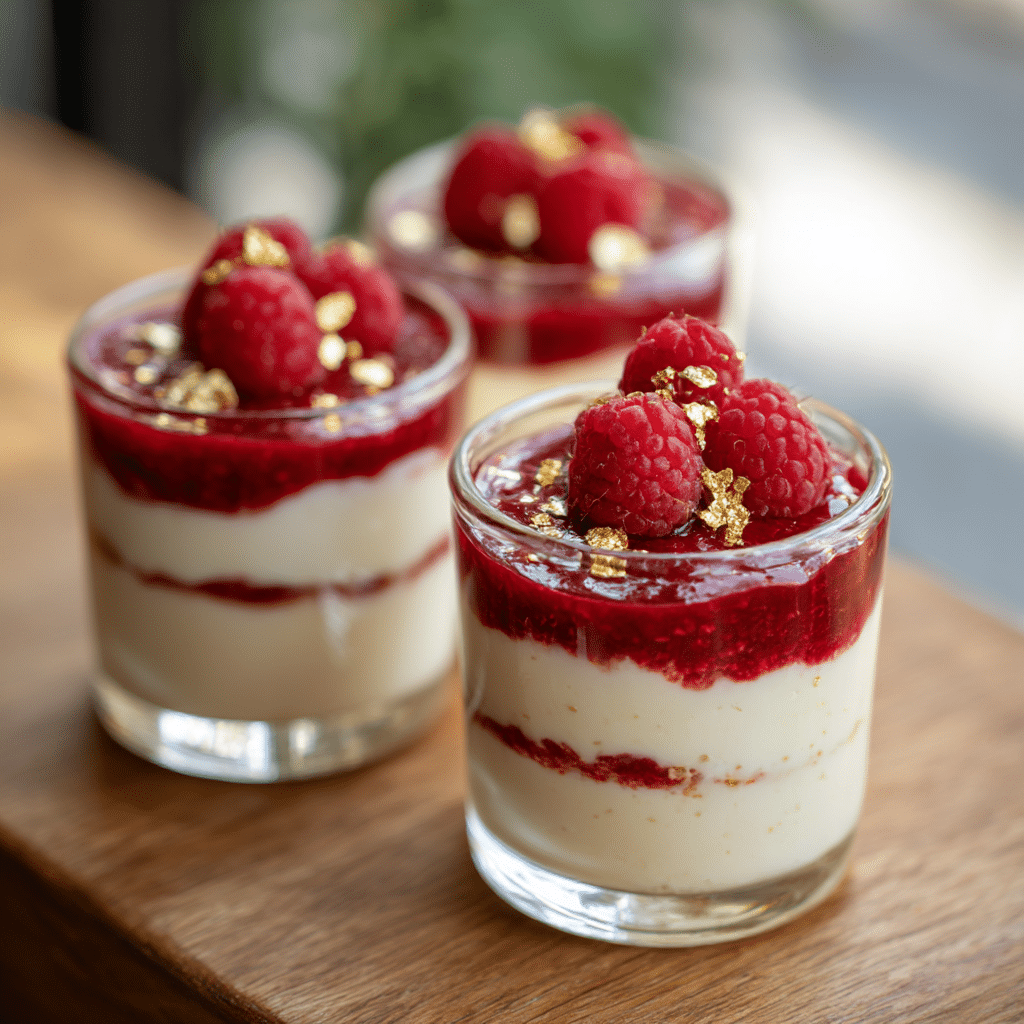 White Chocolate Raspberry Mini Mousse Recipe - Recipe Image