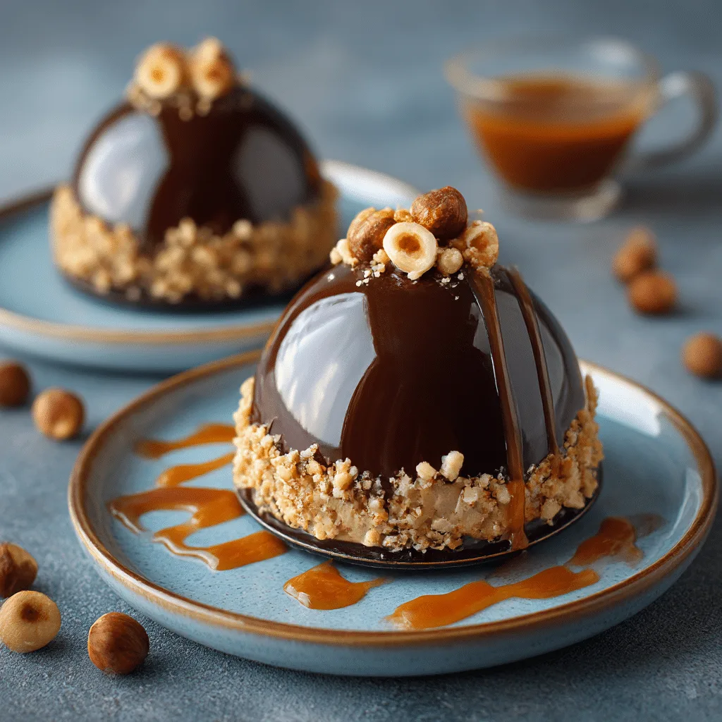 Chocolate Hazelnut Mini Dome Recipe - Recipe Image