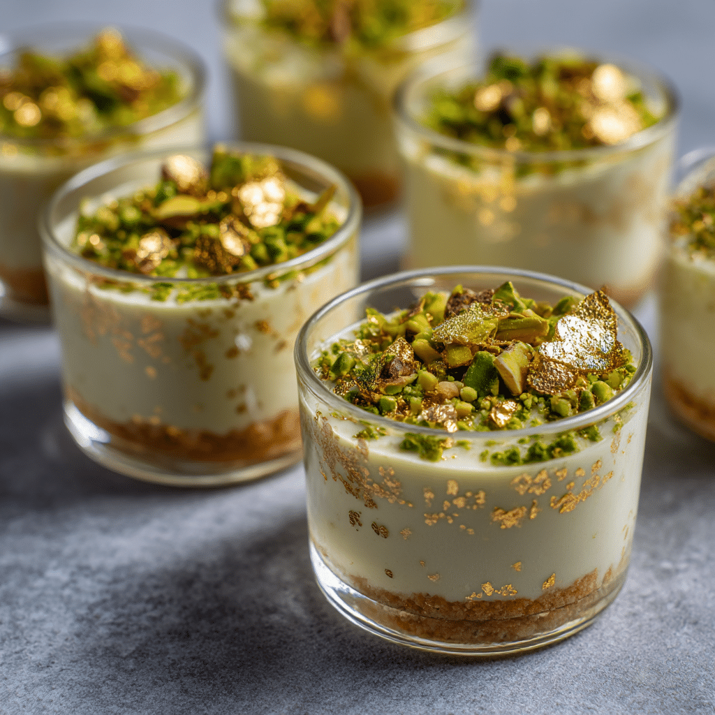 Pistachio Praline Mini Cups Recipe - Recipe Image