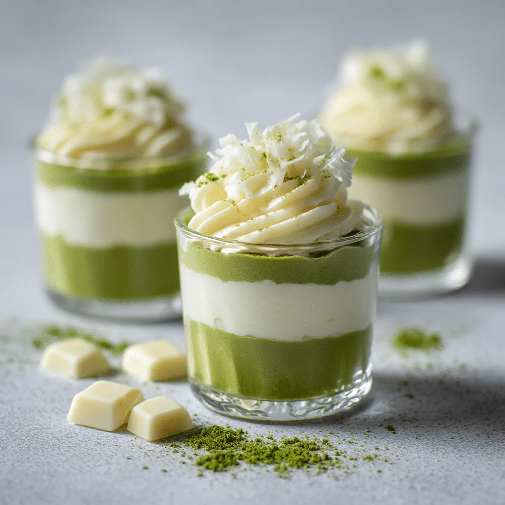 Matcha White Chocolate Mini Cups Recipe - Recipe Image