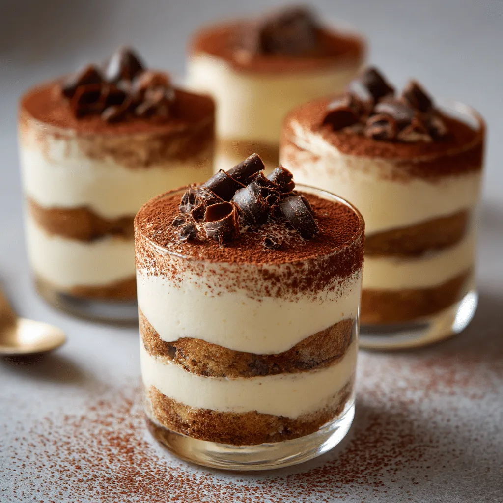 Tiramisu Mini Cups Recipe - Recipe Image