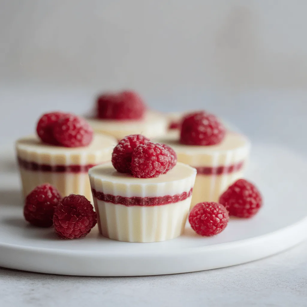 White Chocolate Raspberry Cups Recipe - Recipe Image