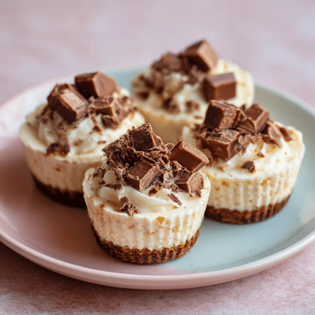 Kinder Chocolate Cheesecake Cups Recipe - Recipe Image