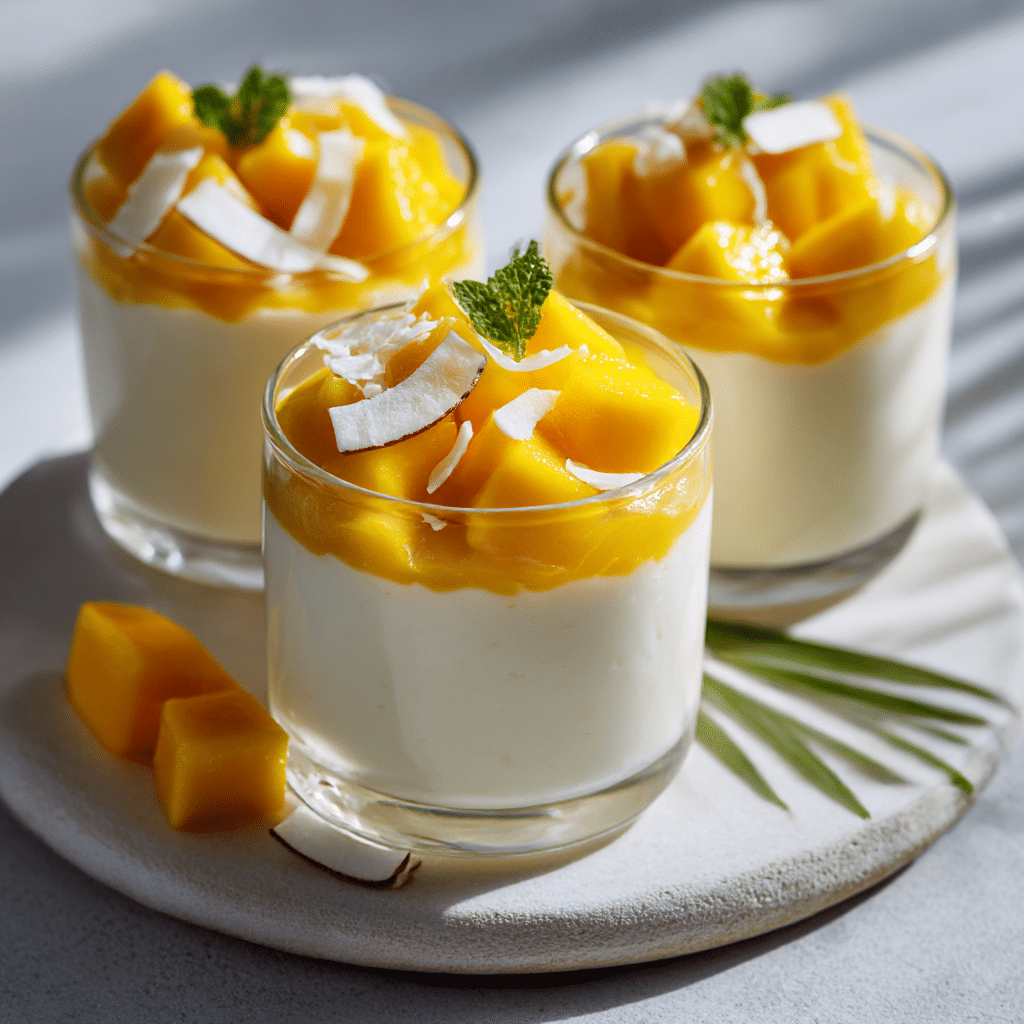 Mango Coconut Cream Cups Recipe - Recipe Image