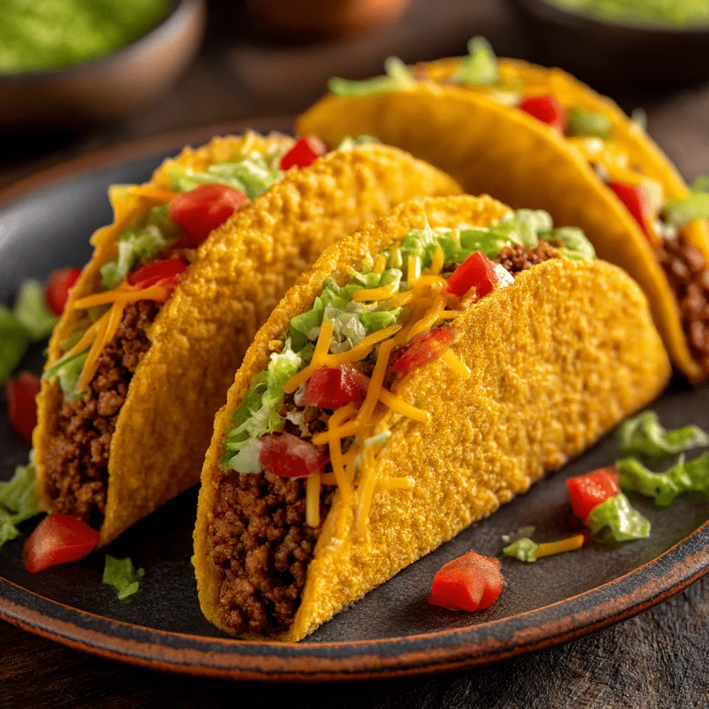 Crispy Ground Beef Tacos Recipe - Recipe Image
