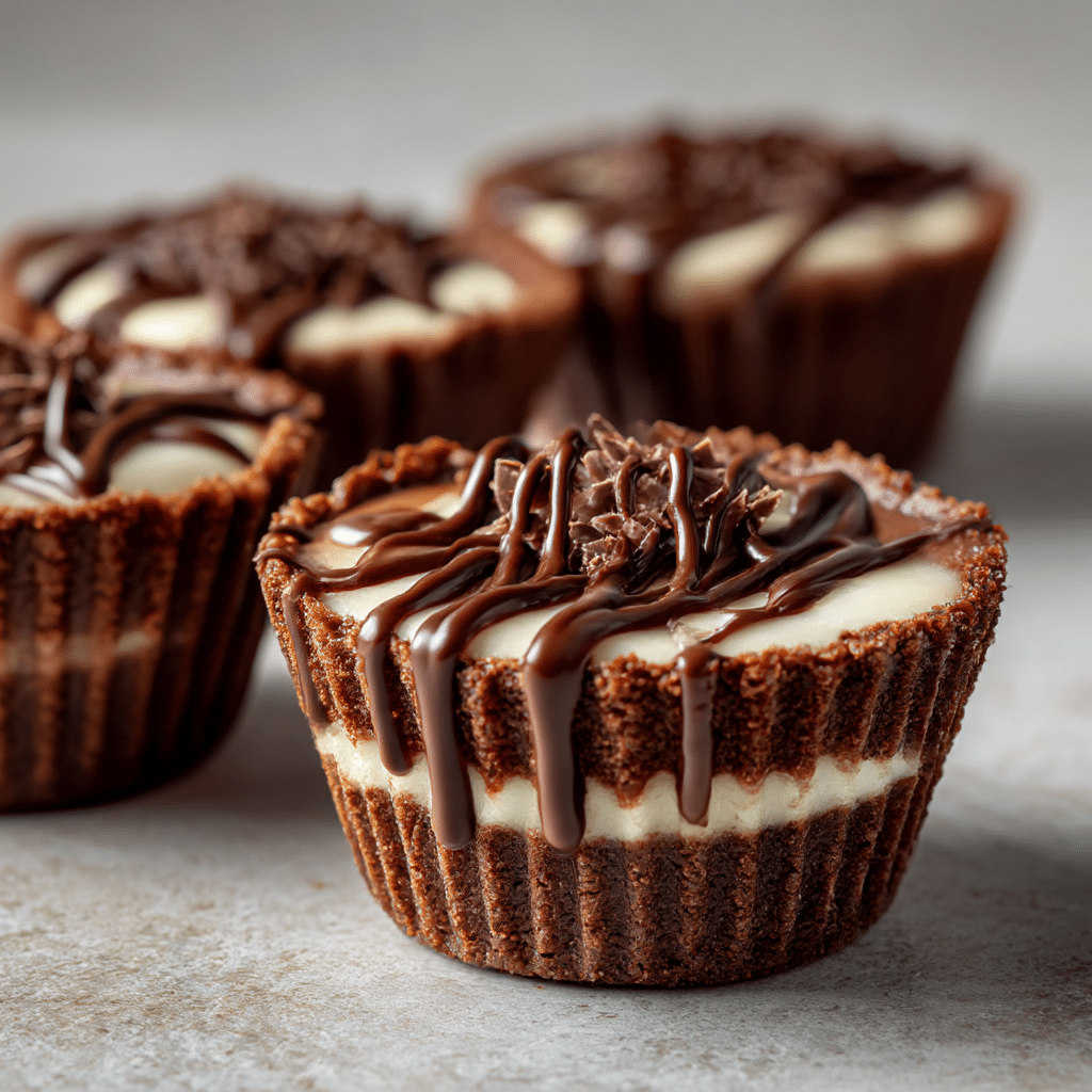 Crispy Chocolate Cheesecake Cups Recipe - Recipe Image