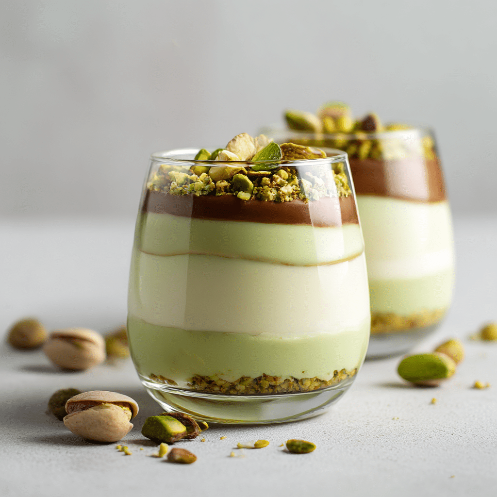 Pistachio White Chocolate Dessert Cups Recipe - Recipe Image