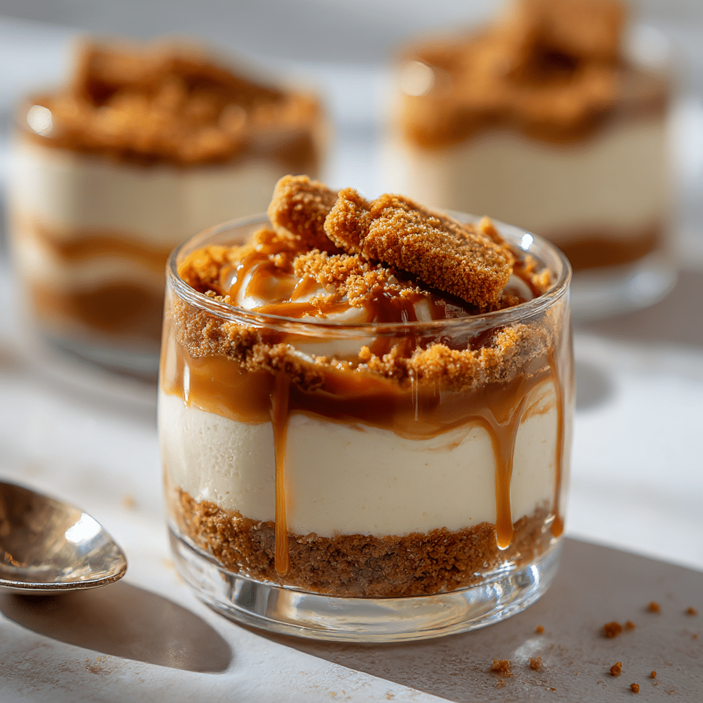Lotus Biscoff Cheesecake Cups Recipe - Recipe Image