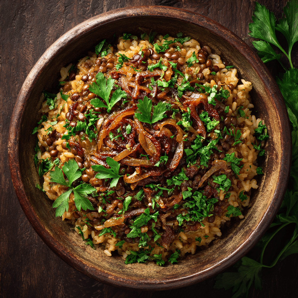 Lebanese Mujadara Recipe - Recipe Image