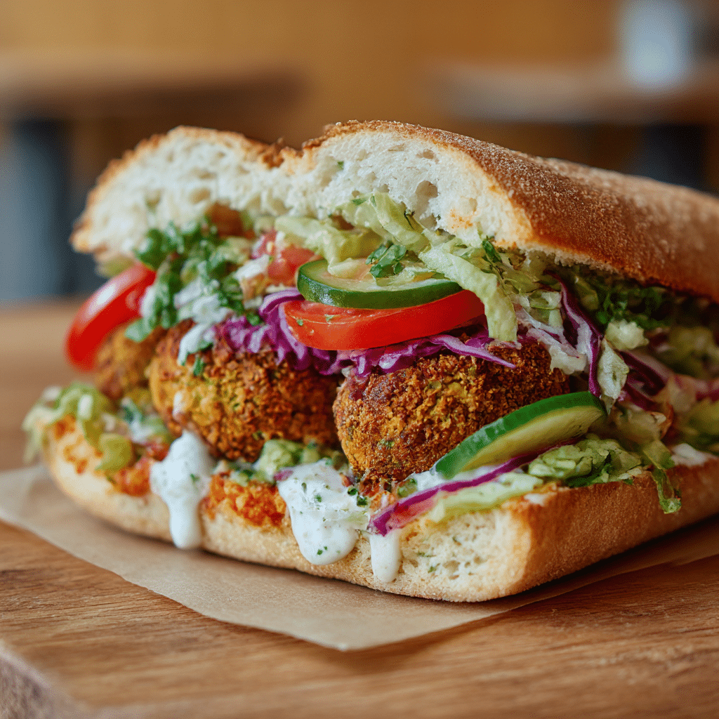 Falafel Street Sandwich Recipe - Recipe Image