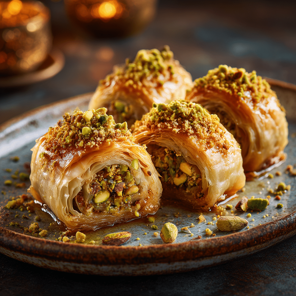 Vegan Baklava Rolls Recipe - Recipe Image
