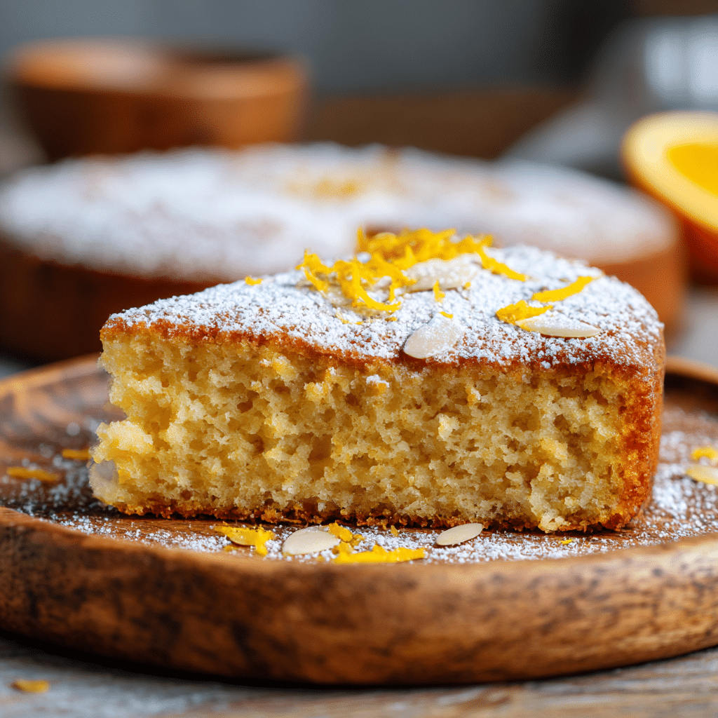 Vegan Orange Almond Cake Recipe - Recipe Image
