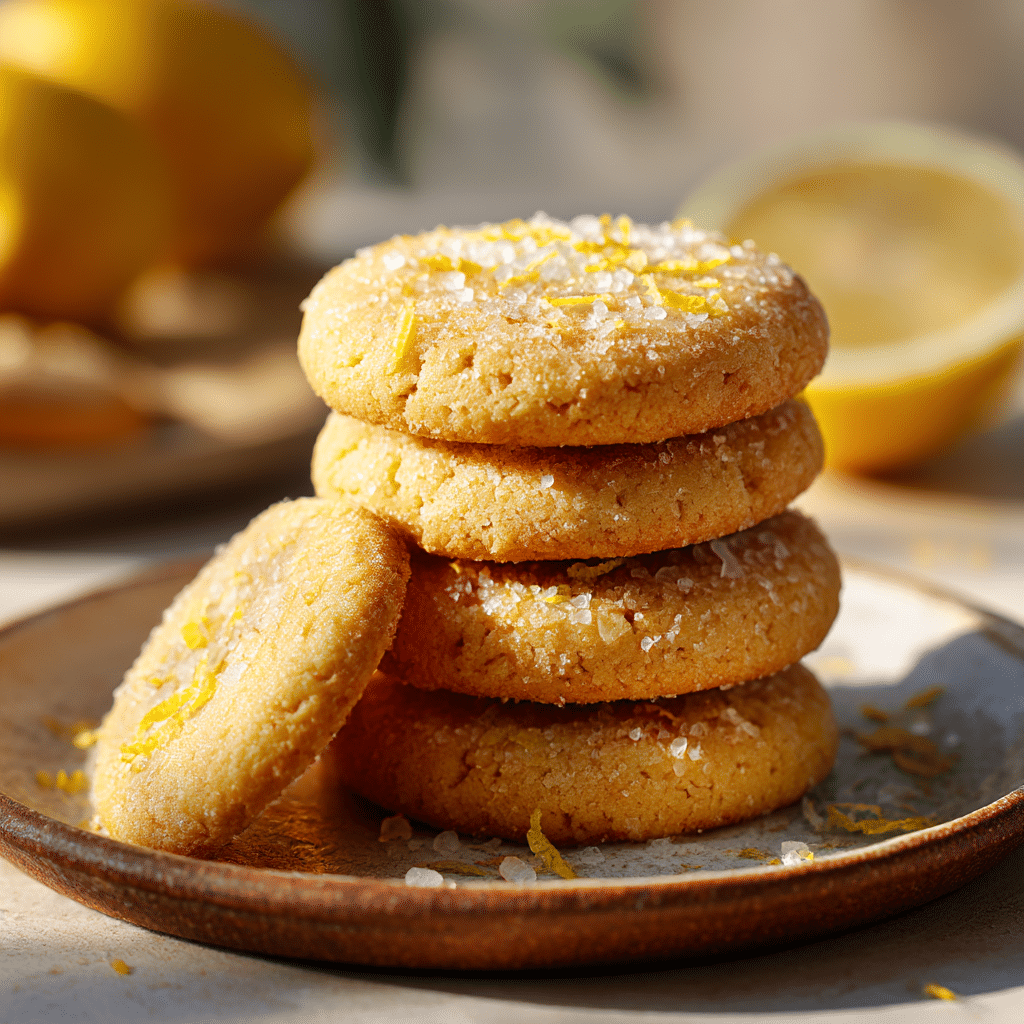Vegan Lemon Olive Oil Cookies Recipe - Recipe Image