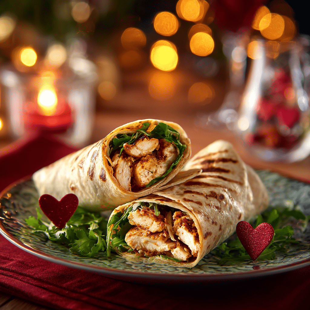 Heart Chicken Wraps: Quick Savory Love Recipe - Recipe Image