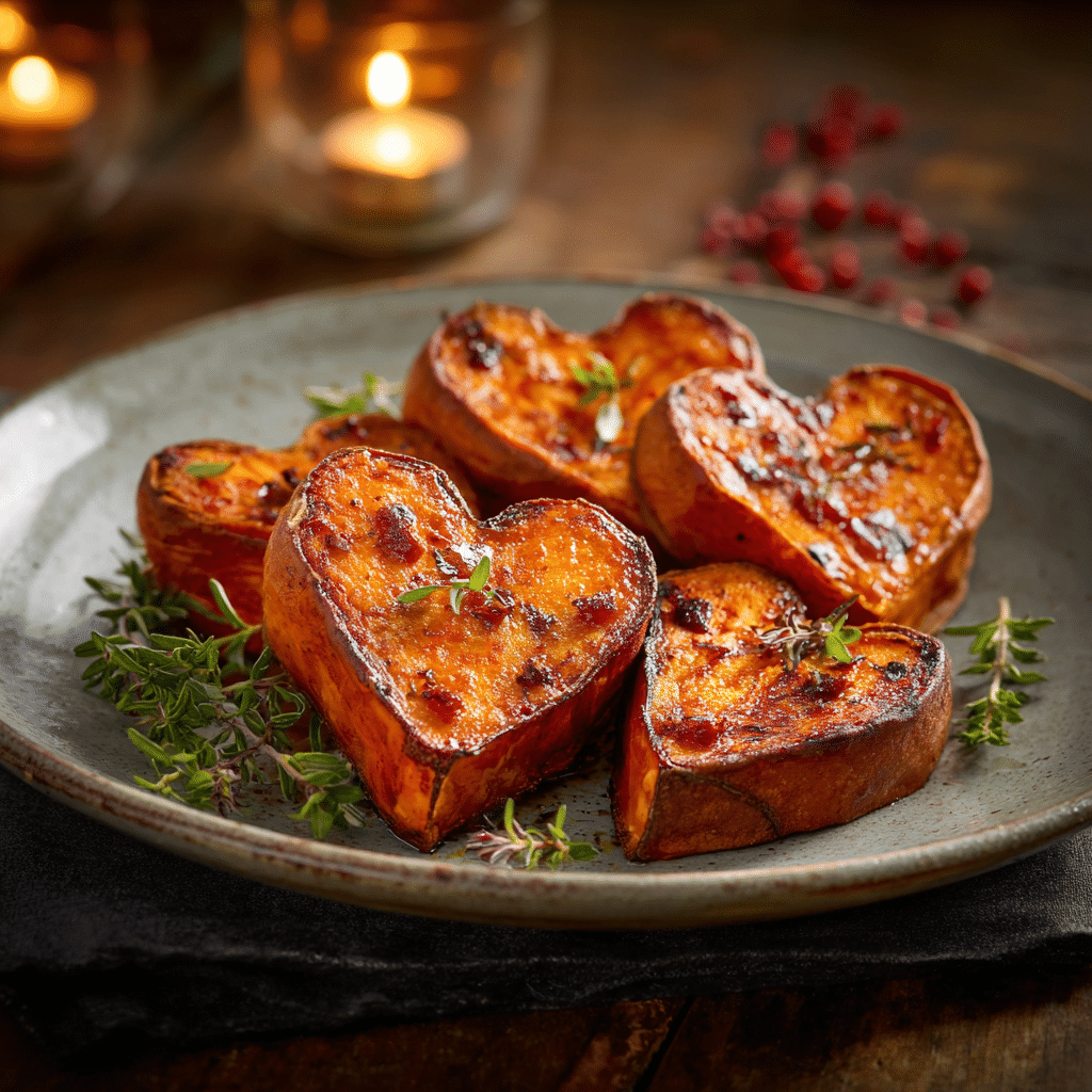 Valentine’s Day Sweet Potato Hearts Recipe - Recipe Image