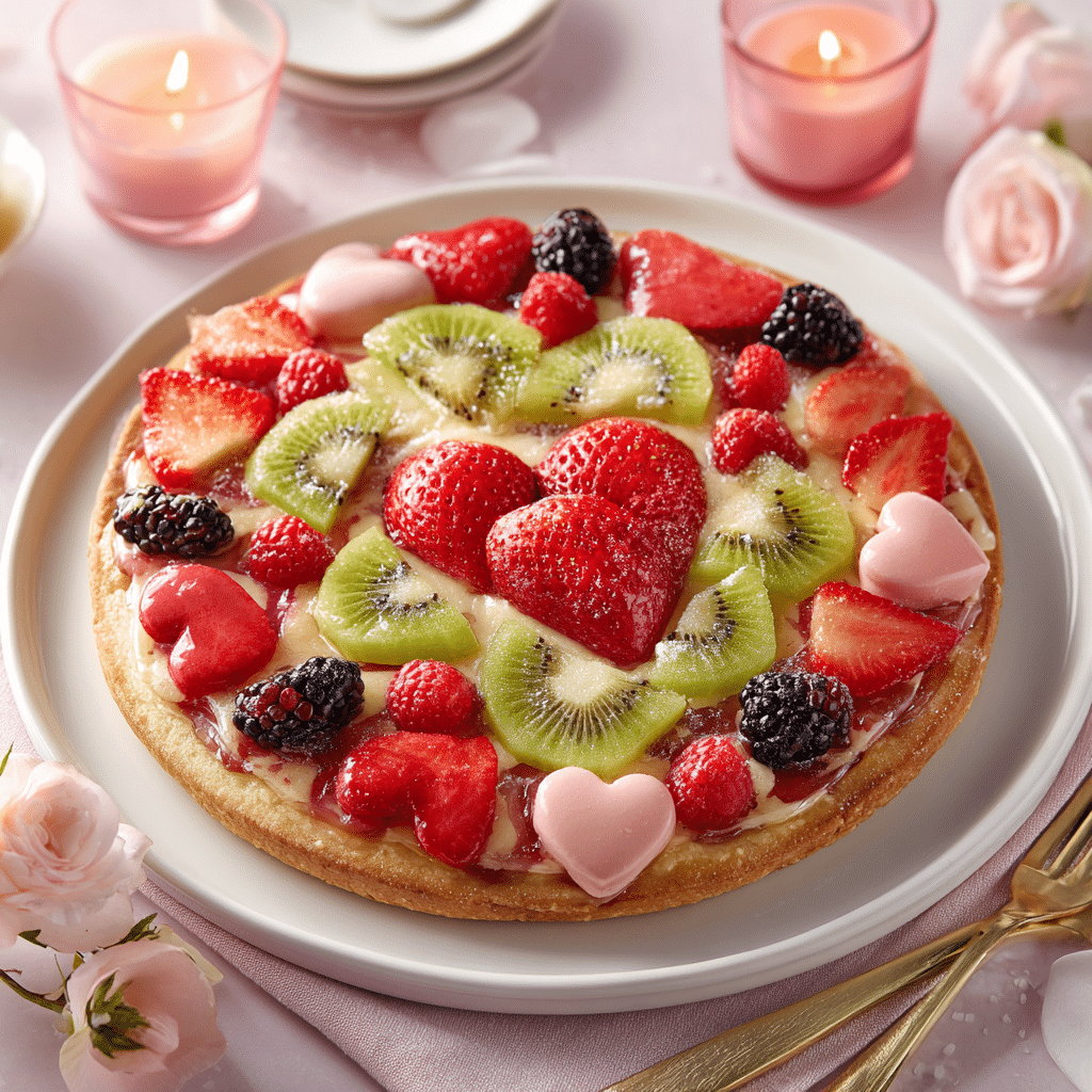 Valentine’s Day Fruit Pizza Recipe - Recipe Image