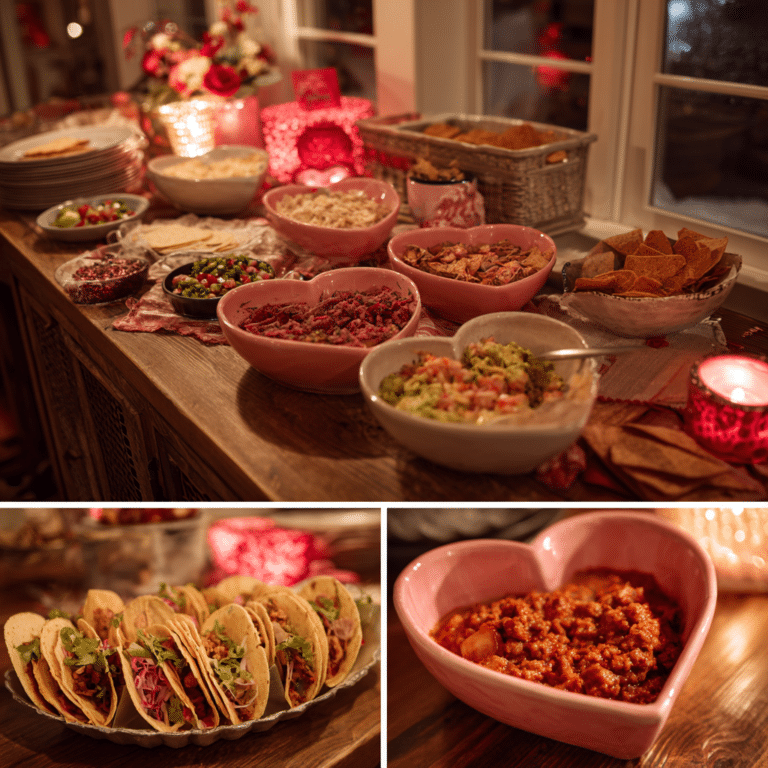 Valentine’s Day Taco Bar Recipe