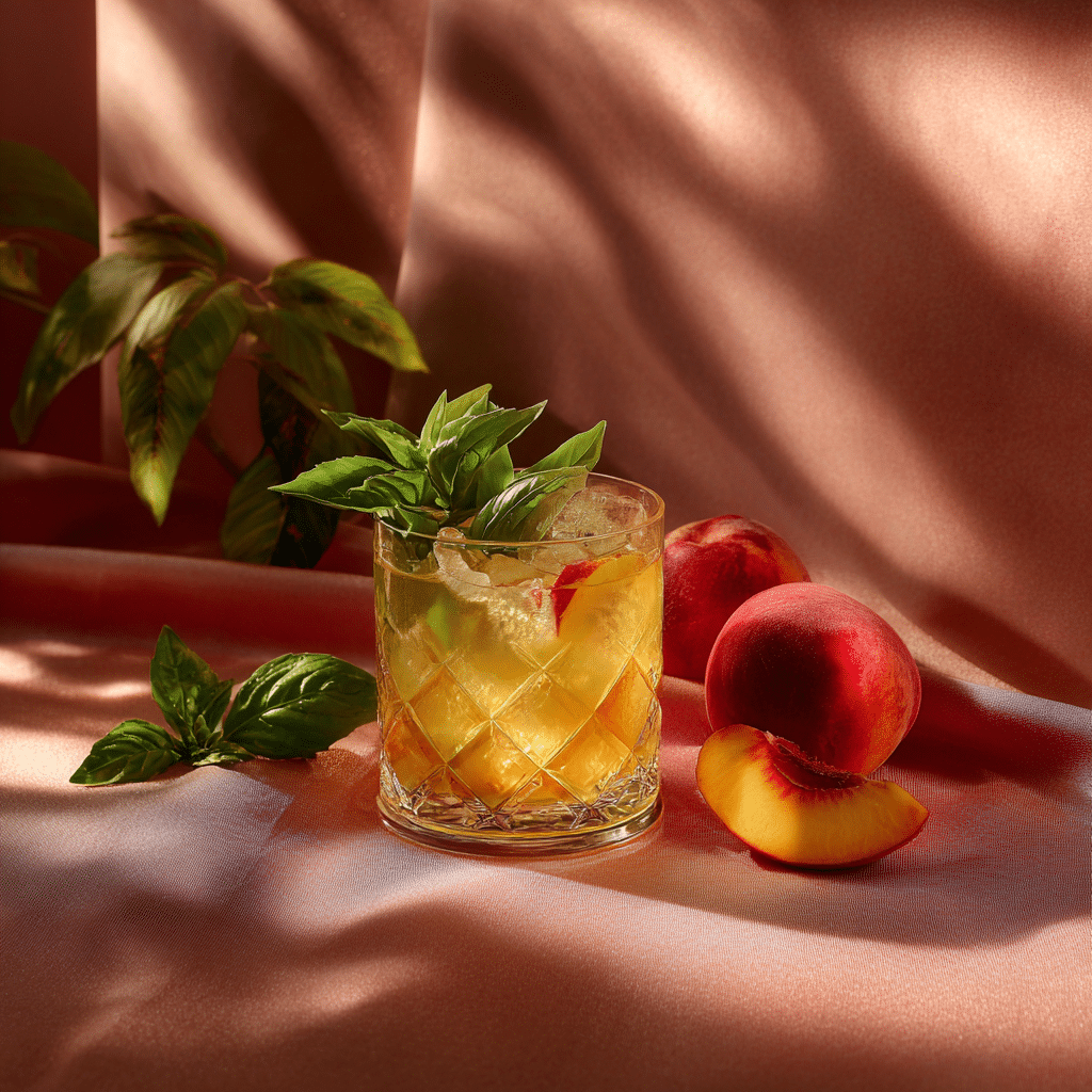 Peach Basil Smash Recipe - Recipe Image